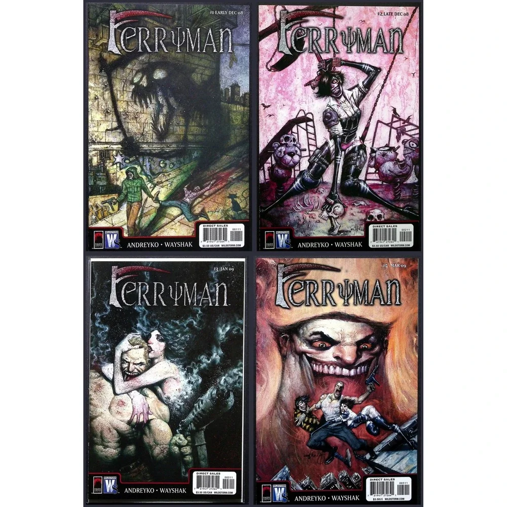 Ferryman #1 2 3 5‎ Dark Castle Marc Andreyko Jonathan Wayshak 4x Comic Lot